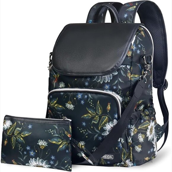 Waterproof Nylon Anti Theft Backpack for Women Work College Travel Laptop main image 7